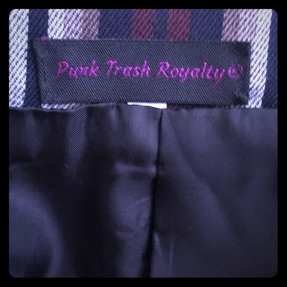 Punk Trash Royalty 3 piece slim fit striped suit - Picture 6 of 8